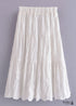Boho Skirts in Mariana in Lace White, Purple and Black For Women